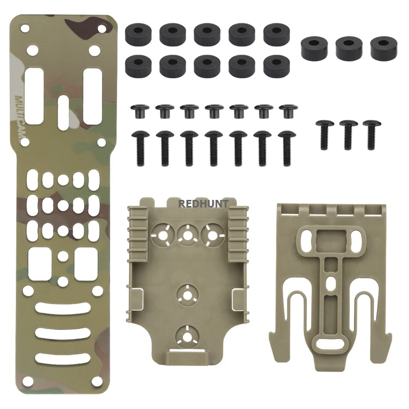Adaptador de funda de pistola QLS 19 22, funda de pistola de pierna caída, adaptador de tiro medio para caza, baja la pistola por debajo del cinturón, plataforma de transporte - imagen 3