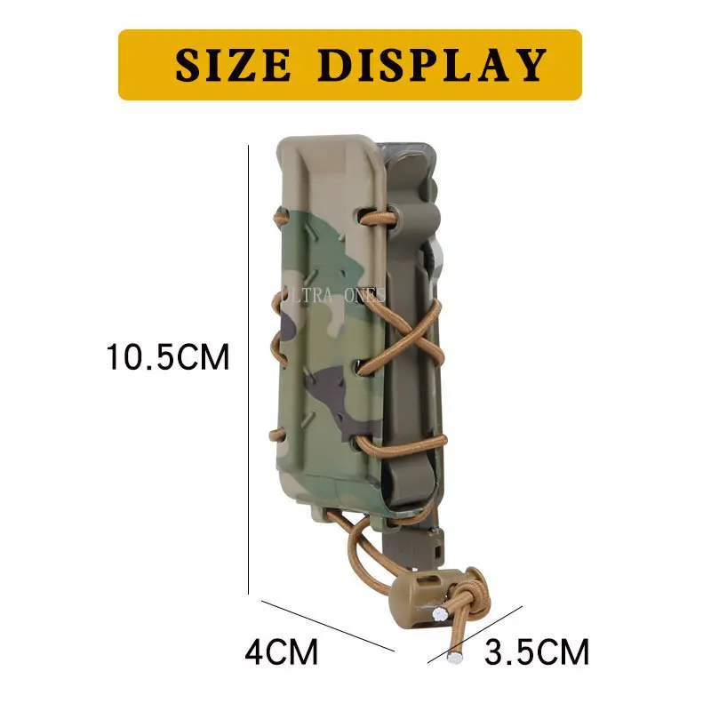 Bolsas tácticas para revistas, 9MM/45ACP, Airsoft, Paintball, juegos, Molle Mag Carrier, caza, Wargame, deportes al aire libre, estuche Mag - imagen 3