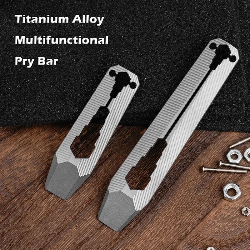 Llave multifuncional CNC de titanio en vista general