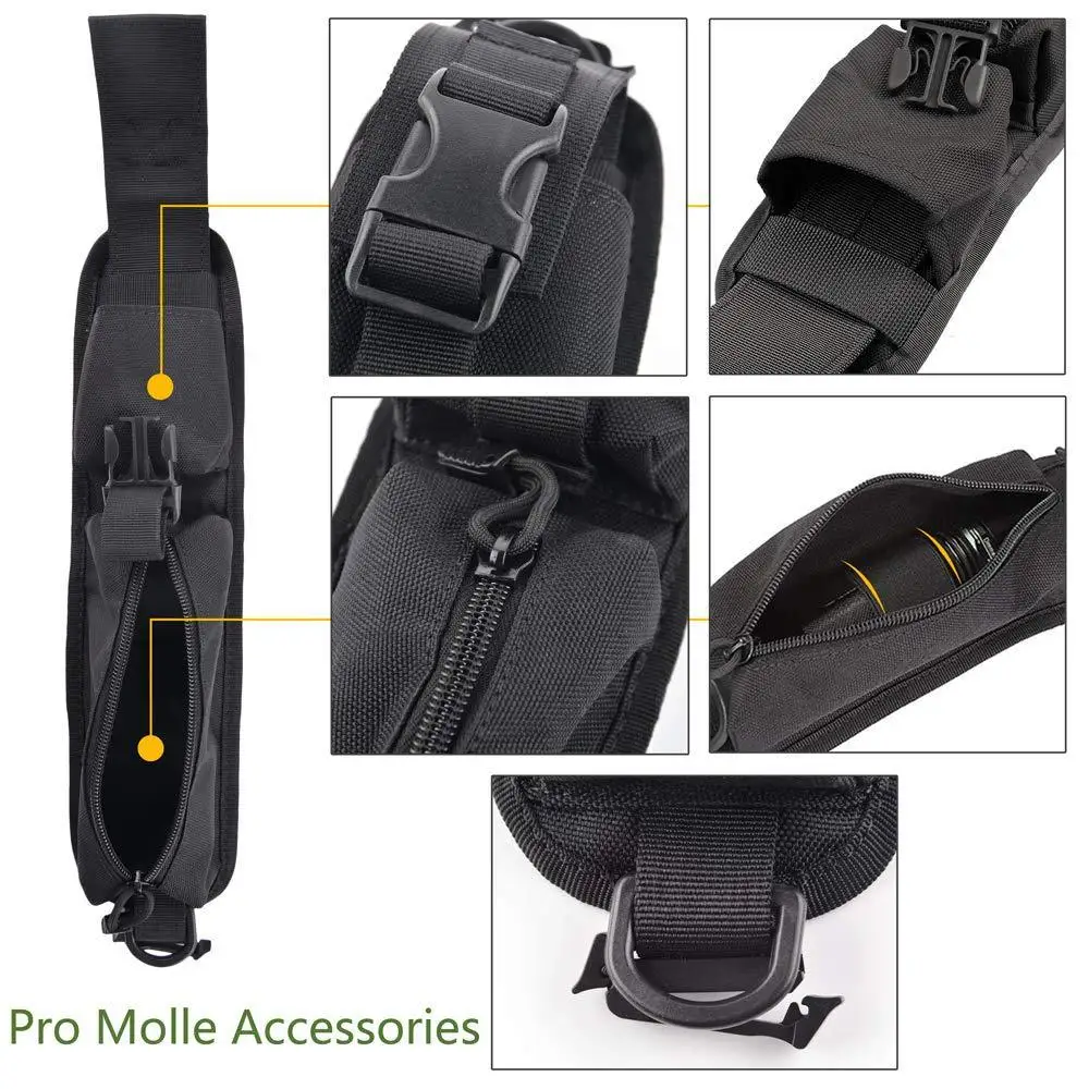 Bolsa táctica MOLLE con correa para el hombro, herramienta EDC para acampar y cazar al aire libre, bolsa para alicates y bolígrafos - imagen 3