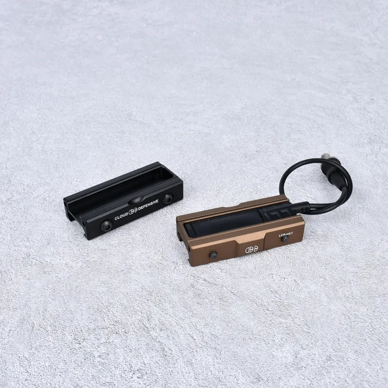 Panel de bolsillo de montaje de ranura de interruptor Picatinny táctico Airsoft, aluminio CNC, para linterna M300 M600, almohadilla de presión de DBAL-A2, luz de arma - imagen 2