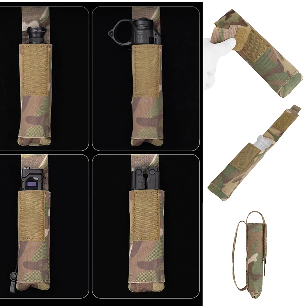Nueva bolsa médica táctica CS para caza MOLLE, bolsa de almacenamiento para linterna de caza y acampada al aire libre, correas, organizador varios - imagen 5