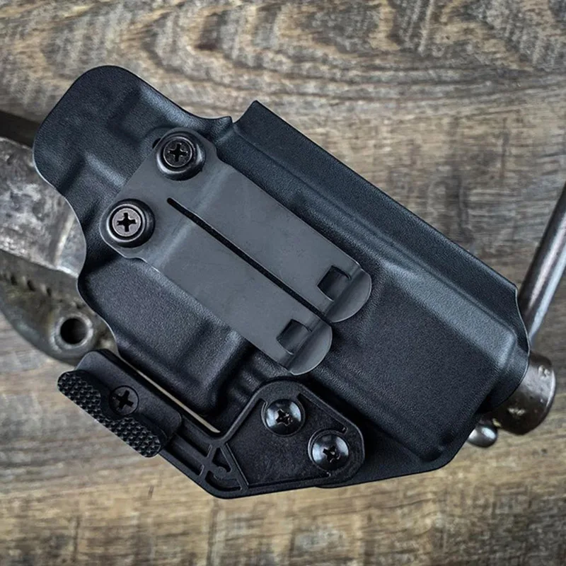 KYDEX-Clips de funda de acero inoxidable K, accesorios de Clip de cintura, Clip trasero de vaina de cuchillo, Clip de bolsillo de transporte, 1 pieza - imagen 3