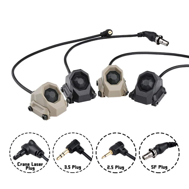 WADSN-interruptor de presión remoto táctico AXON SL, Modbutton Surefir M300 M600 2,5 3,5 SF, enchufe de grúa compatible con riel de 20mm, NGAL PEQ OGL Laser - imagen 3