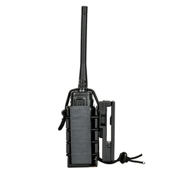 Soporte táctico MOLLE giratorio para radio portátil de cinturón
