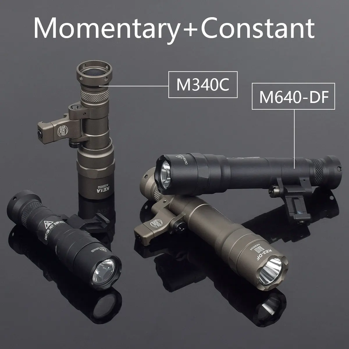 Surefire-linterna LED táctica M340V M600 M640 M640V SF, luz estroboscópica de explorador, montaje en riel Picatinny de 20mm, lámpara de caza Airsoft - imagen 4