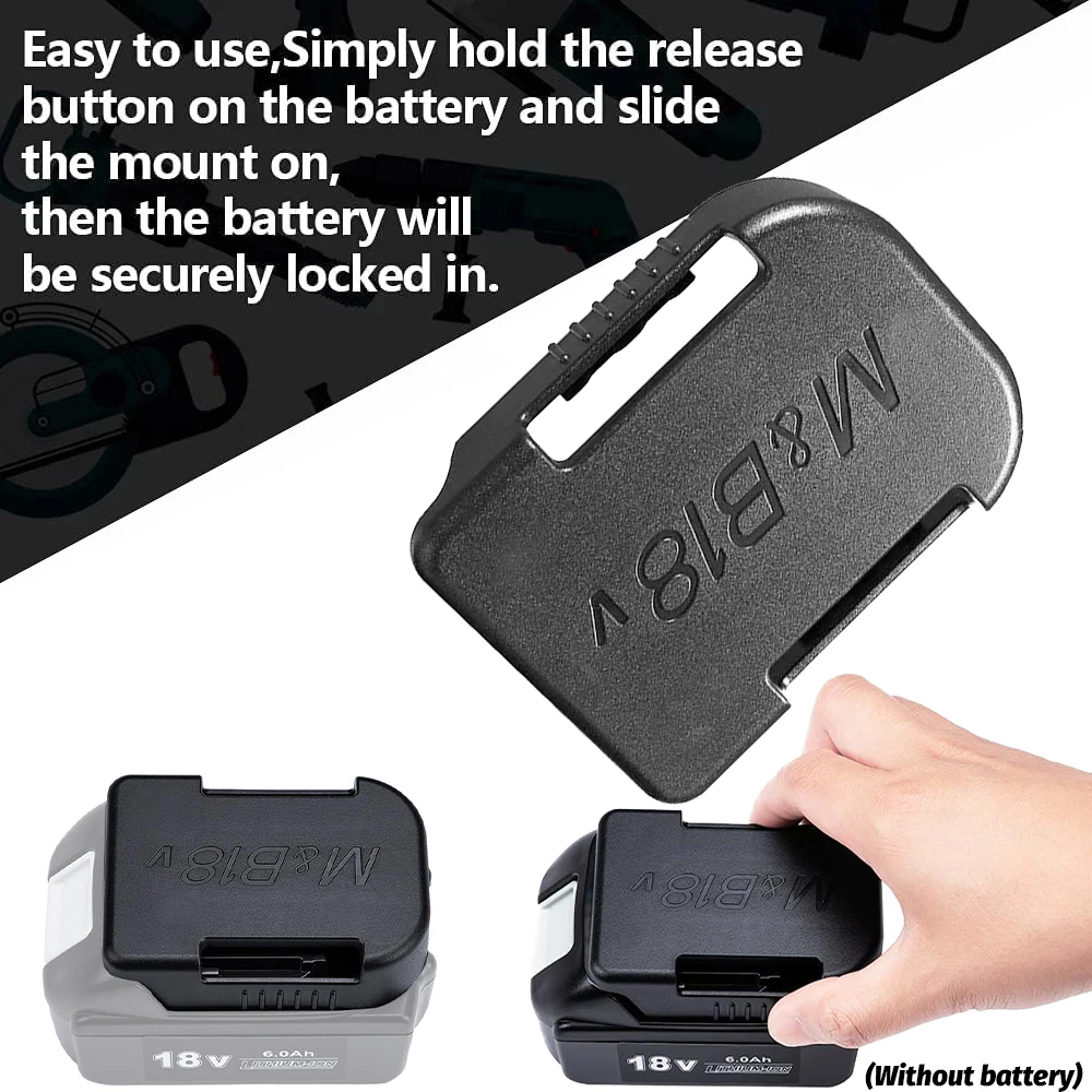 10 Uds. Soporte para estante de almacenamiento de batería para Makita para bosch 14,4 V 18V dispositivos de fijación batería de alimentación - imagen 5