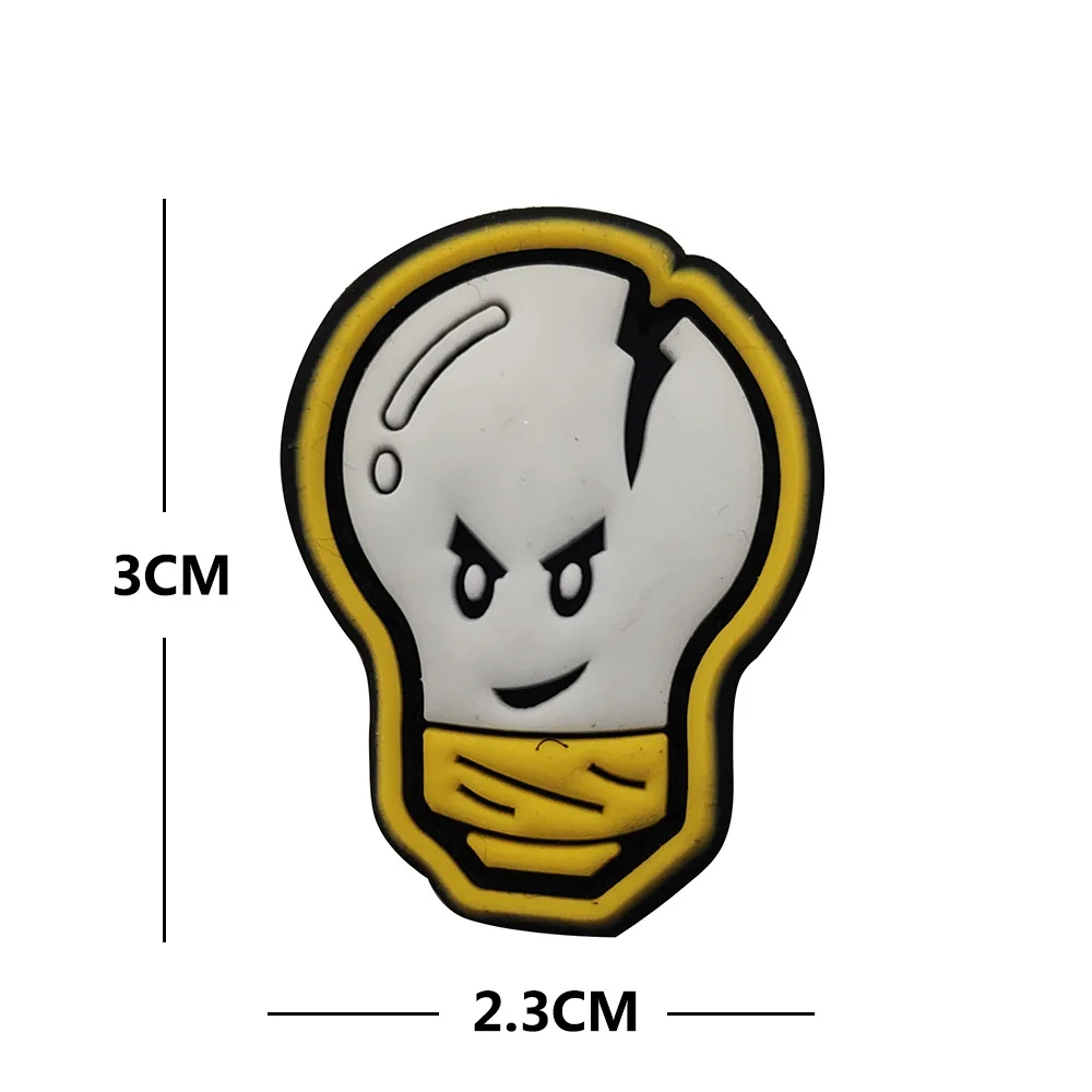 Pegatina de goteo de PVC, Mini esqueleto, fósiles de dinosaurio, insignia mágica, insignia de moral táctica, máscara de grito, cara fantasma, caras sonrientes, parches - imagen 5