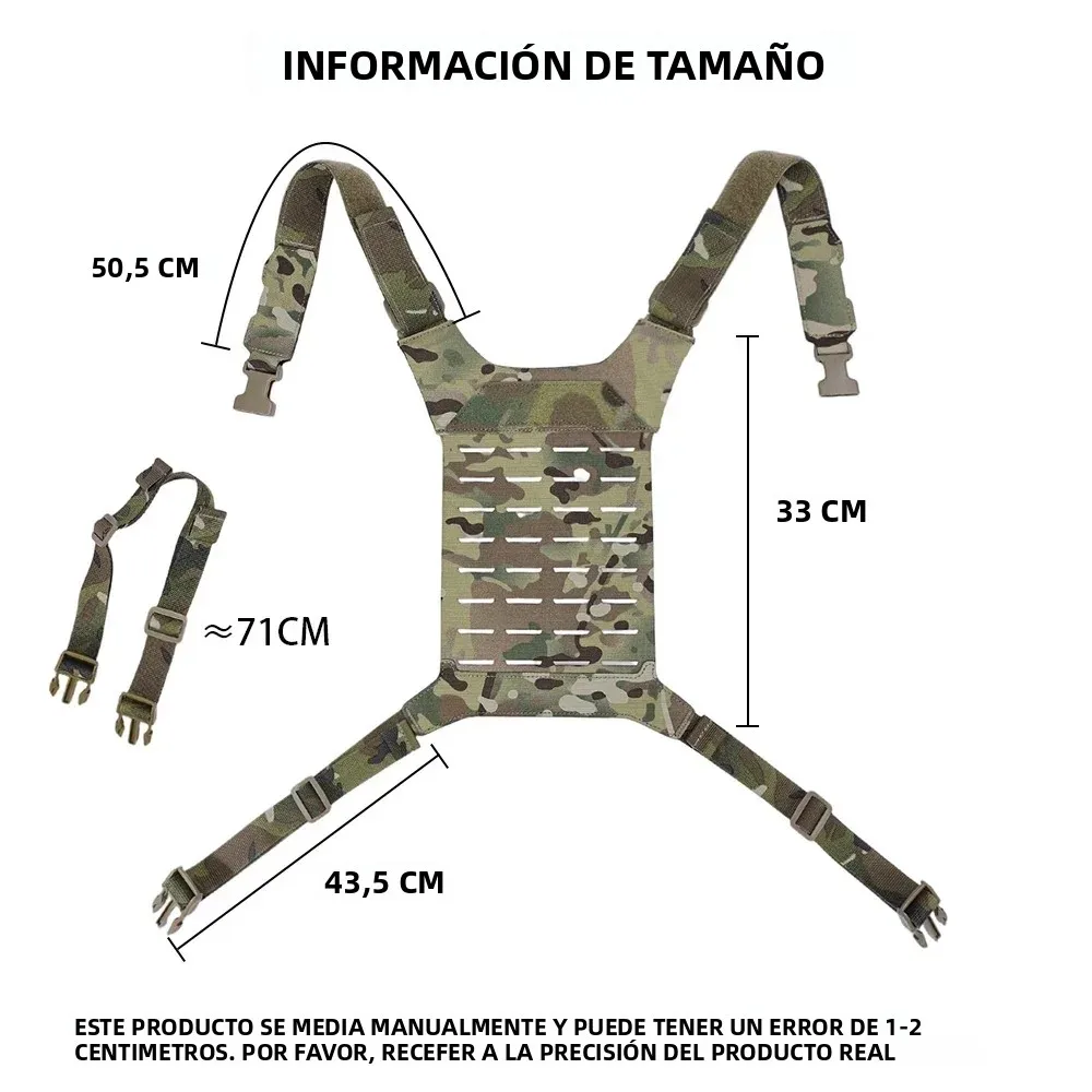 Plataforma de pecho táctica D3 SS MK, chaleco Molle Airsoft para caza, correa de aparejo de pecho, chaleco Universal, accesorios de equipo de Panel trasero - imagen 3