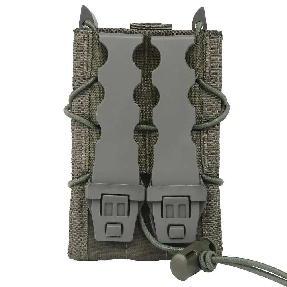 5,56 bolsa de revista para AK AR M4 AR15 bolsa de revista individual Rifle pistola Airsoft táctico Molle Mag funda bolsas - imagen 3