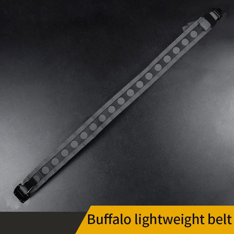 Bison-cinturón táctico Molle militar Airsoft, cinturón ligero con hebilla, de separación rápida, doble capa, para caza al aire libre - imagen 3