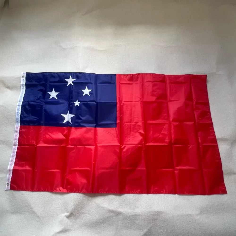 Bandera de Samoa 90x150cm WS bandera colgante de alta calidad 3x5 pies adorno de poliéster bandera decoración