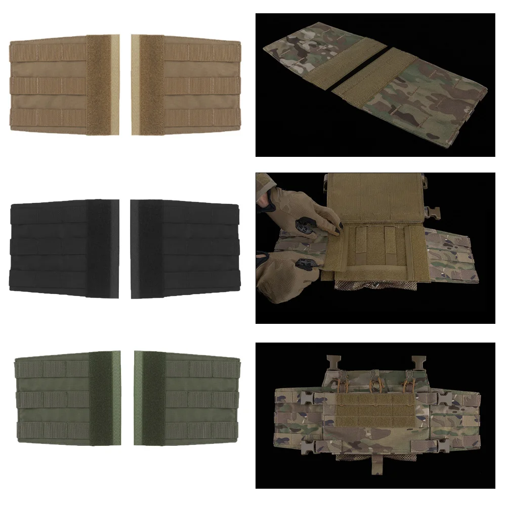Panel lateral de camuflaje MOLLE, expansión colgante en el pecho trasero de caza, accesorios de panel lateral MOLLE