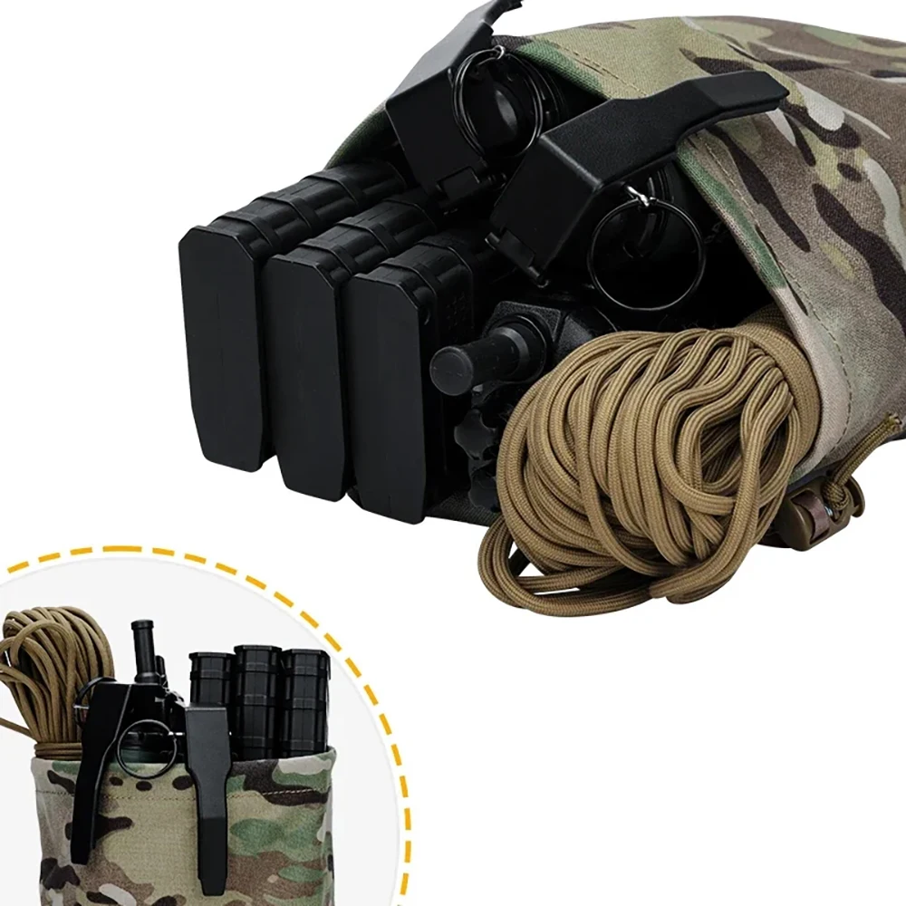 Bolsa táctica plegable IDOGEAR MOLLE multiusos para basura y caza - imagen 2