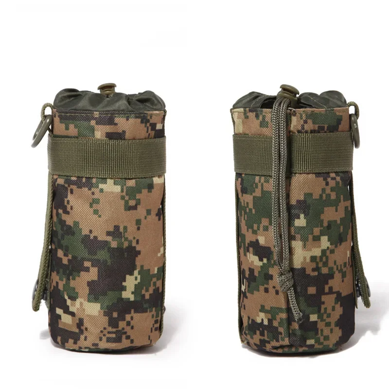 Bolsa de agua deportiva de camuflaje táctico, sistema Molle militar para exteriores, soporte para botella, accesorios de caza - imagen 2
