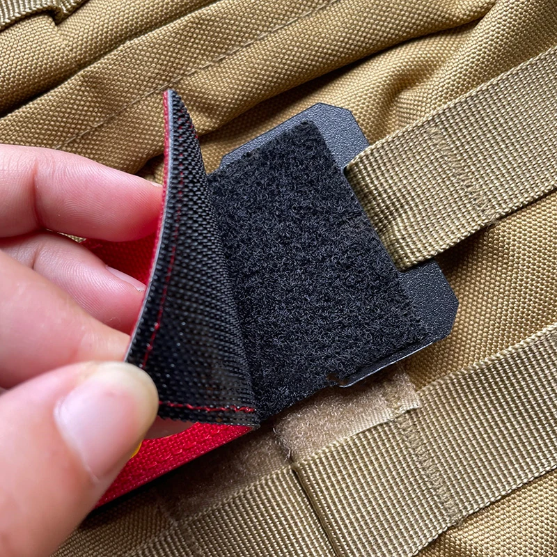 Accesorios de montaje táctico Molle, mochila Universal en blanco, insignia adhesiva, Base extendida, parches con bucle - imagen 3