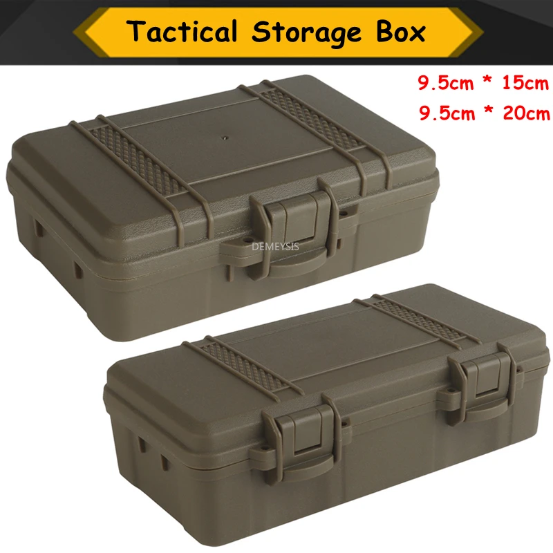 Caja de almacenamiento de equipo táctico, caja láser multifuncional para tiro Airsoft, caza, linterna médica EDC versátil, estuche rígido