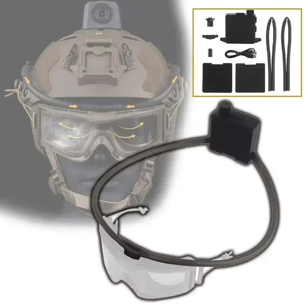 Gafas tácticas desempañador ventilador antiniebla Kit para tiro Airsoft Motocross montañismo gafas de protección máscara de esquí - imagen 5