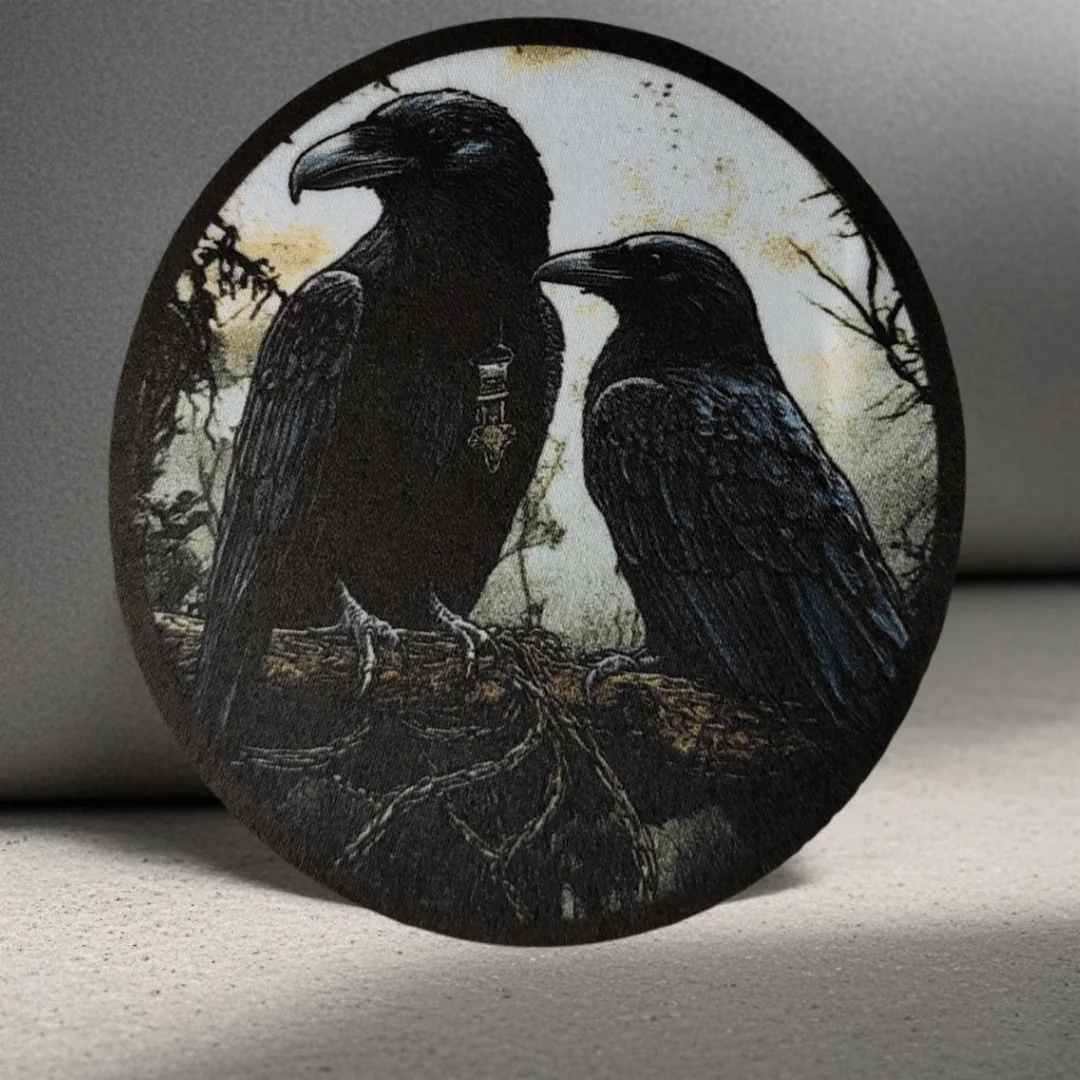 Parche táctico de cuervo para ropa, brazalete de cuervos militares, insignia de moral impresa, parches, apliques de combate Klett, pegatinas para mochila - imagen 4