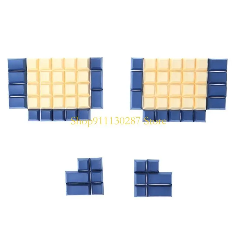 J1HC 76pcs PBT Keycap en blanco Diy Teclado mecánico Ergodox Perfil DSA Sin teclado impresión Conjunto para interruptores MX - imagen 2