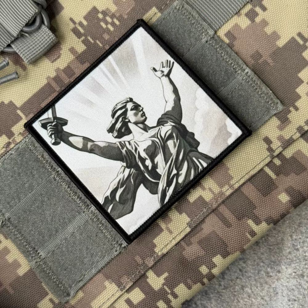Parche táctico chevron moral Rusia – cierre velcro para mochila - imagen 3