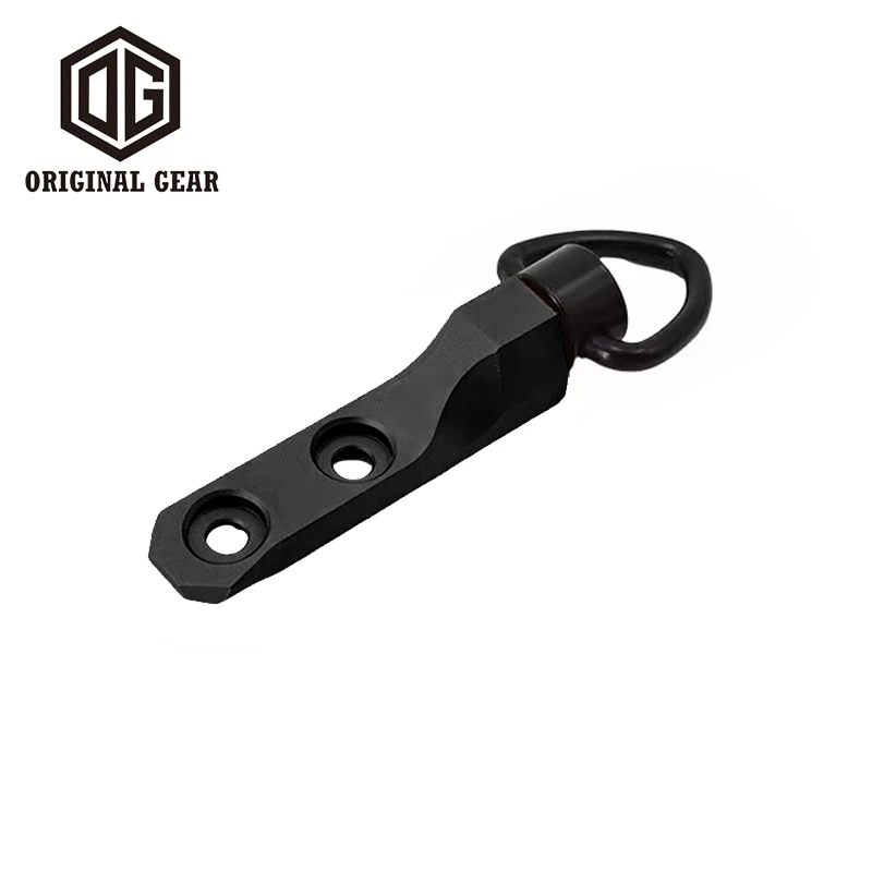 Montura de eslinga MLOK QD estilo KAC de aluminio y acero con eslinga giratoria, Color negro y FDE disponible - imagen 3