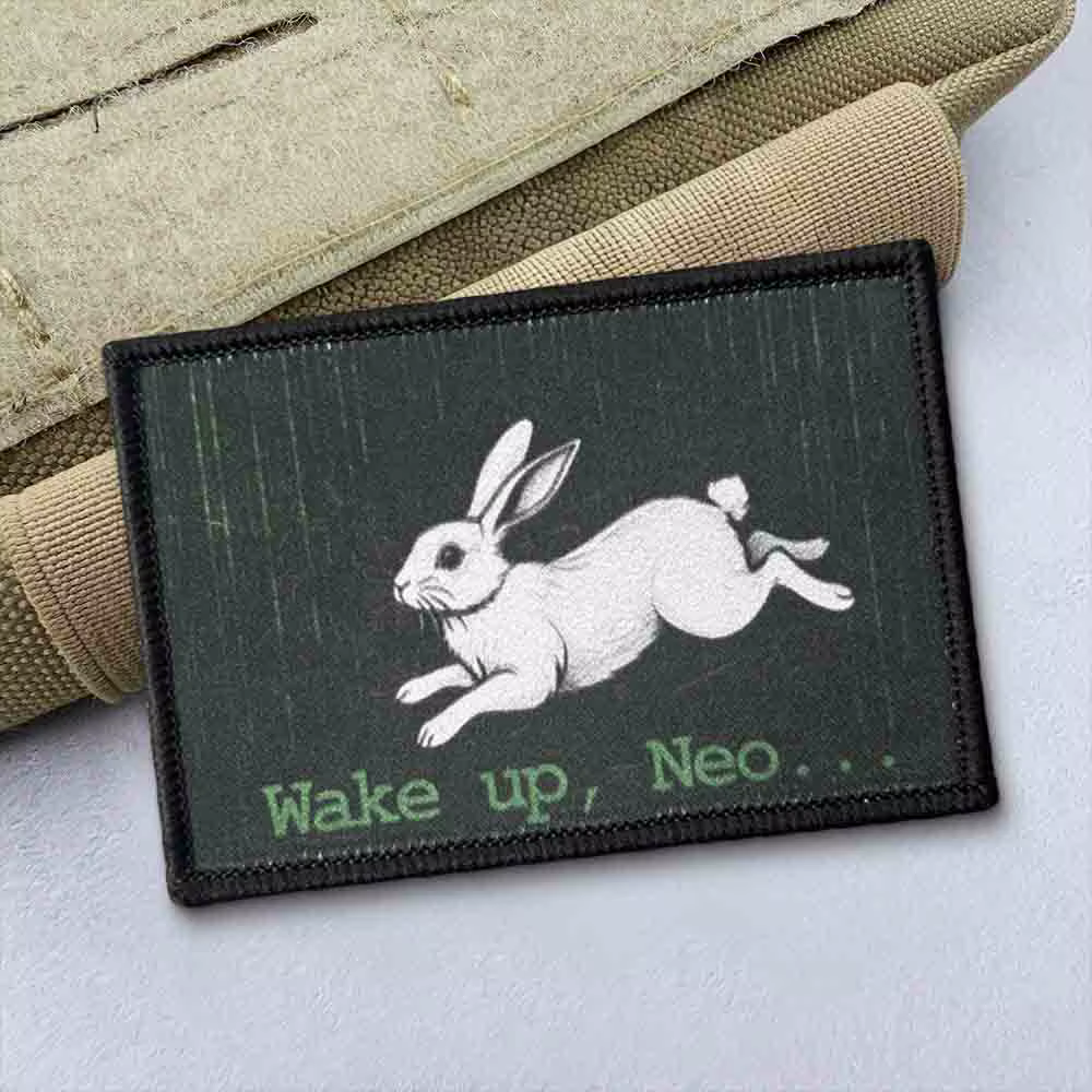 Wake Up Neo parche táctico conejo Matrix con velcro - imagen 3