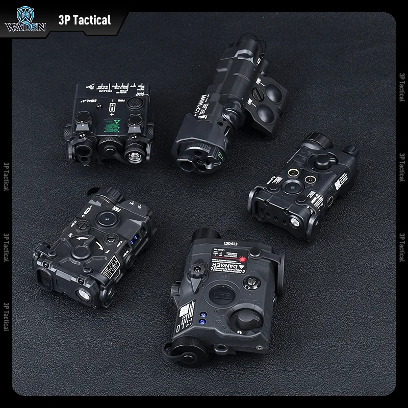 WADSN-indicador láser táctico de nailon PEQ-15 NGAL MAWL DBAL OGL, punto rojo, verde, azul, puntería, arma de caza, lámpara de explorador compatible con riel de 20MM - imagen 4