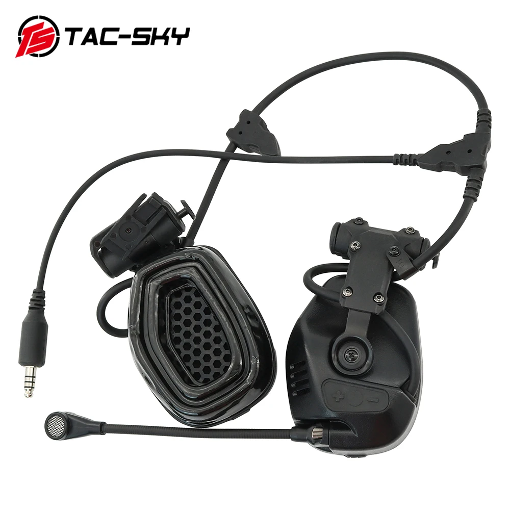 Auriculares tácticos TS TAC-SKY RAC para deportes de caza al aire libre, compatibles con casco ARC Track FAST /ACH/MICH Series - imagen 2
