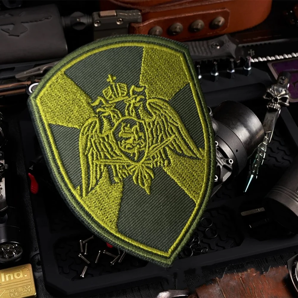 Parche bordado águila Rosgardia – Insignia táctica con velcro - imagen 3