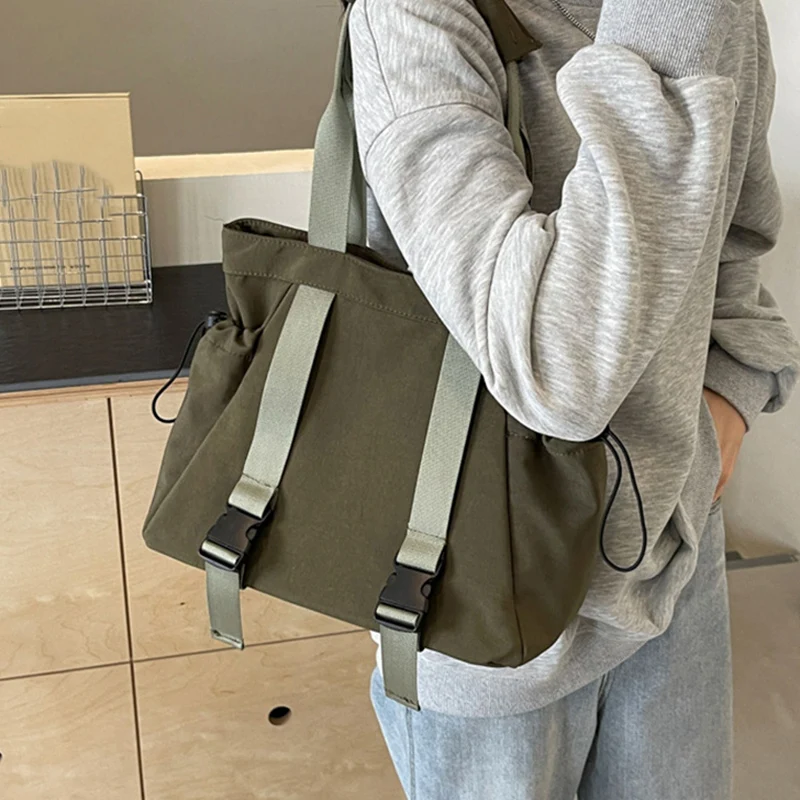 Bolso de hombro de tela suave para mujer, bolso deportivo para gimnasio, Yoga, Fitness, viajes al aire libre, Camping, senderismo, bolso grande, bolsos cruzados - imagen 5