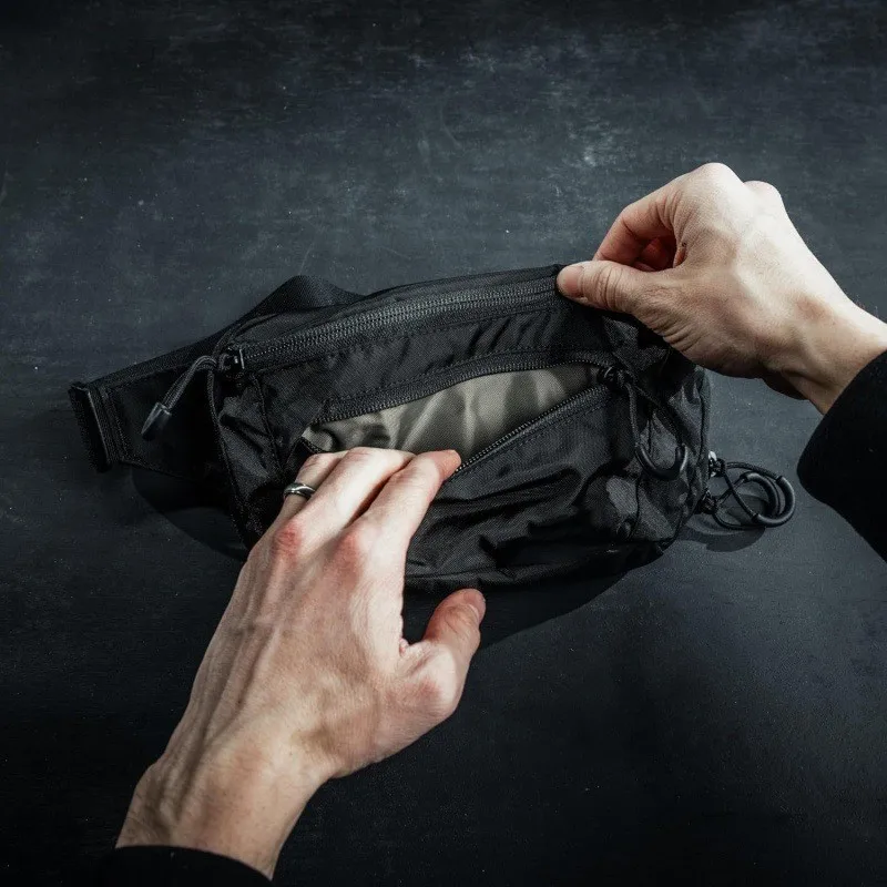 Riñonera táctica de doble capa para exteriores, bolsa de pecho para senderismo, escalada, caza, deportes, ciclismo, correr, Camping, bolsos cruzados - imagen 2