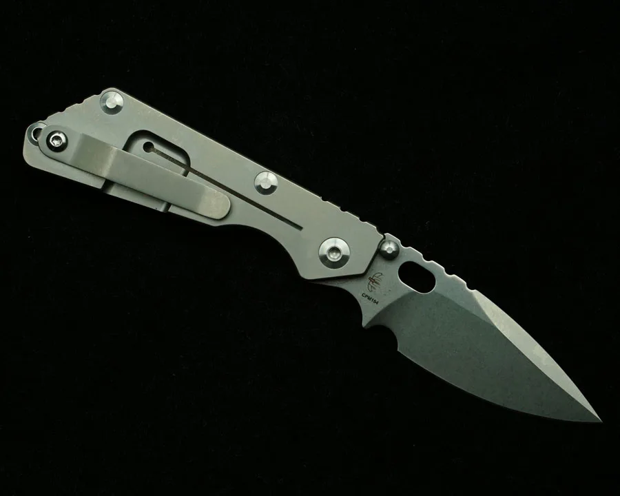 Cuchillo táctico plegable PT3 titanio CPM154 rodamiento cerámica EDC - imagen 3