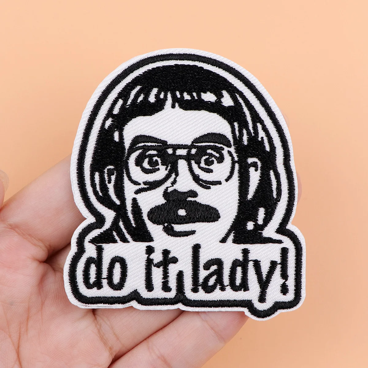 Do it lady-Parche para planchar, parche para ropa, parche bordado divertido, accesorios de ropa, pegatinas de costura