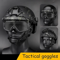 Gafas tácticas para casco rápido CS Airsoft a prueba de viento