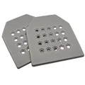 2Pcs Grey Plate