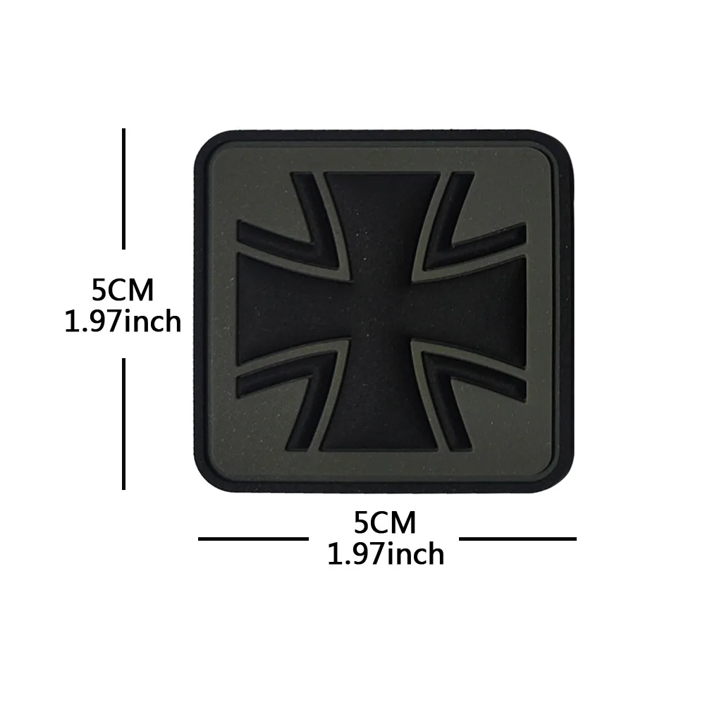 Parche cruzado de PVC, insignia de brazo personalizada, nombre, mochila y parches de ropa, ejercicio al aire libre - imagen 4