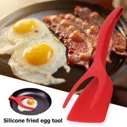 Pinzas abatibles nailon 2 en 1 – cocina huevos y carne