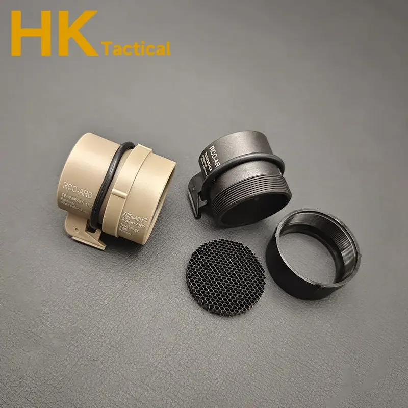 Airsoft Net Honeycomb-cubierta de malla metálica, Protector de lente frontal, arma táctica de caza, punto rojo, accesorios ópticos para ACO - imagen 3