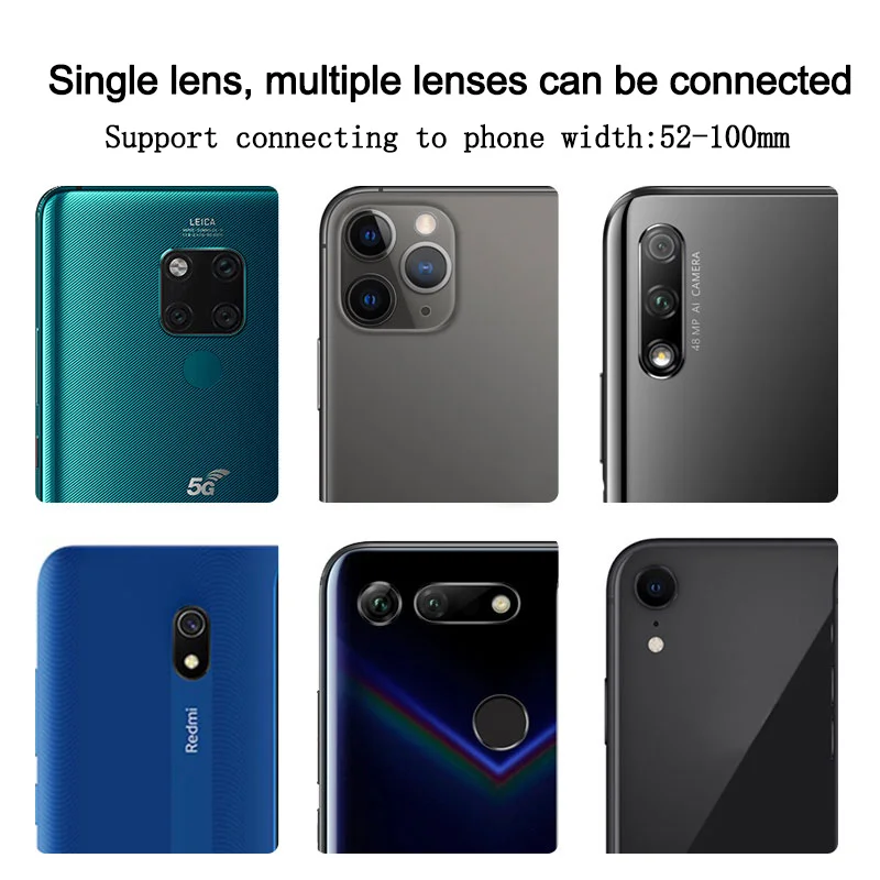 Adaptador Universal para teléfono móvil, soporte de montaje con Clip, abrazadera giratoria, Material de goma suave para telescopio Monocular Binocular CM-9 - imagen 4