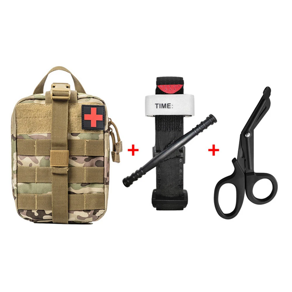 Botiquín de primeros auxilios táctico para gatos, botiquín de emergencia portátil para montañismo al aire libre, juego de torniquete de entrenamiento de bolsillo, bolsa de almacenamiento para campamento de campo - imagen 5
