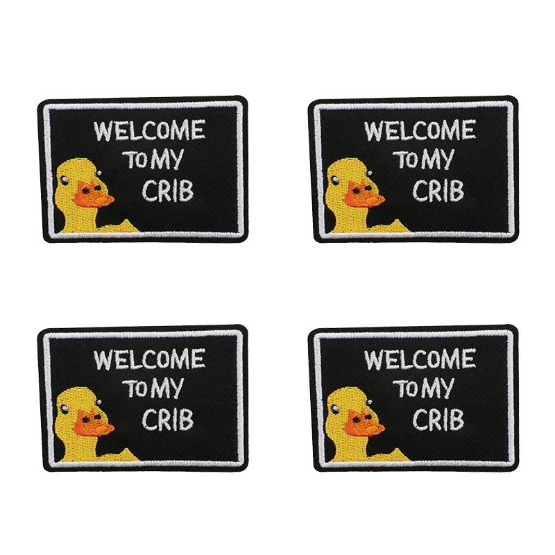 10 unids/set animales de dibujos animados parche de pato parches bordados planchar en parches para ropa chaquetas Jeans mochila coser pegatinas Decoración - imagen 3