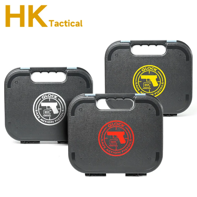 Maleta de pistola táctica ABS G17 G18 G43 1911, caja de transporte de almacenamiento de seguridad para accesorios de caza Kublai, estuche rígido de almacenamiento de seguridad - imagen 3