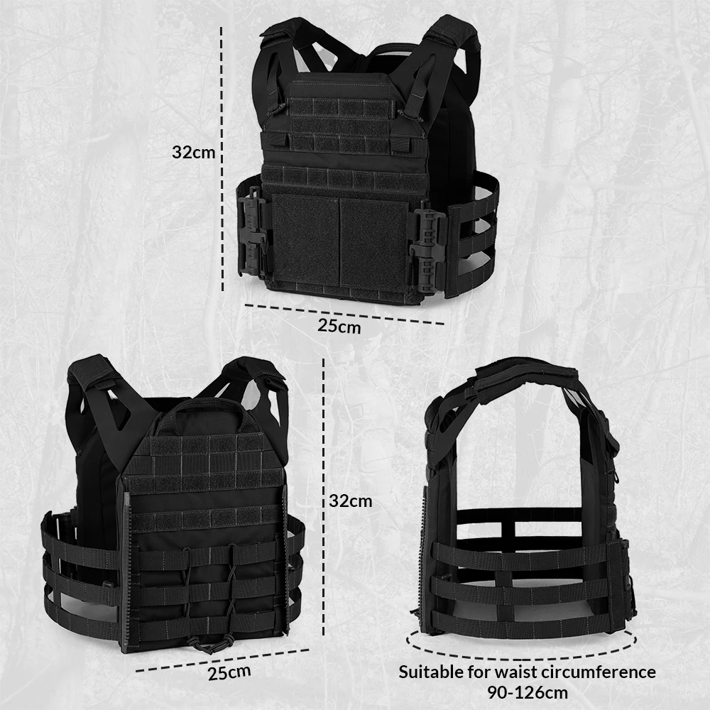 AQ zxdc PTT Molle equipo táctico caza tiro Chaleco táctico portador de placa JPC2.0 Chaleco táctico para Airsoft Cs juego de guerra - imagen 5