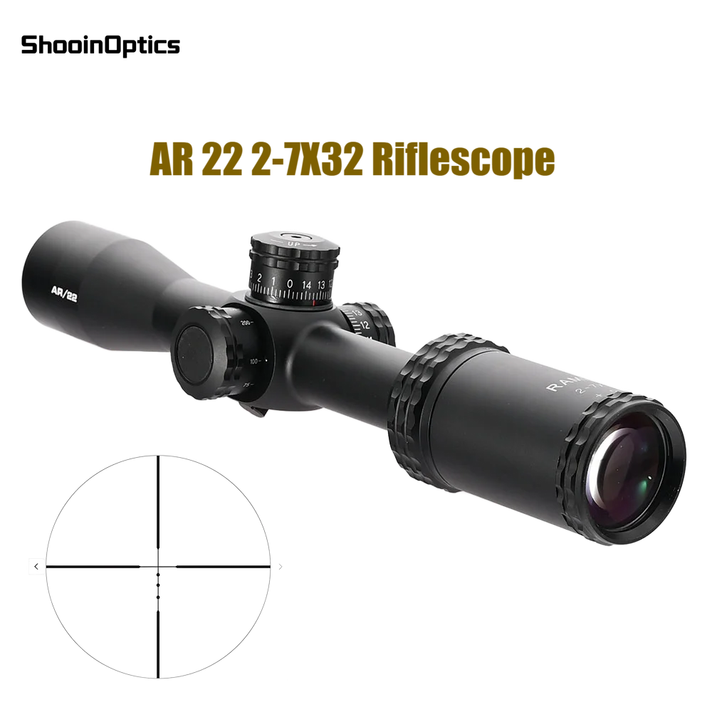 Shooin Optics AR223 Alcance de rifle SFP de tubo de 1 pulgada, 1/4 MOA ajustable, impermeable y a prueba de golpes, óptico para caza y deportes al aire libre - imagen 3