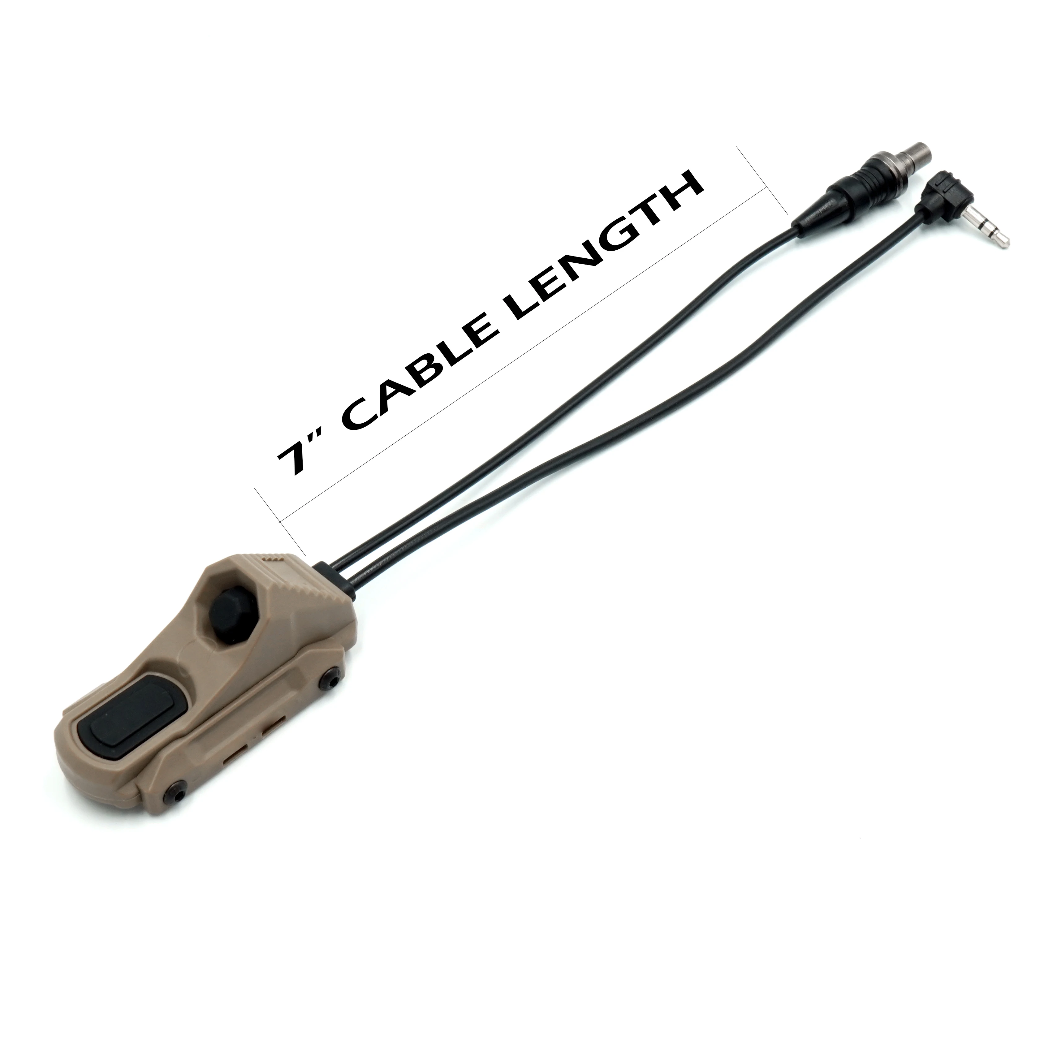 Nuevo SPECPRECISION unAXON interruptor remoto Dual SF y grúa/2,5mm/3,5mm cables de enchufe láser Cable de 7 "accesorios de luz táctica - imagen 2