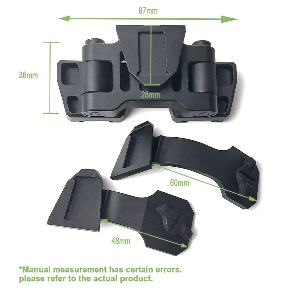 SOTAC-GEAR Dual PVS-14 visión nocturna J brazo montaje casco Kit de montaje táctico NVG puente de Metal montaje Binocular adaptador Accesorios - imagen 2