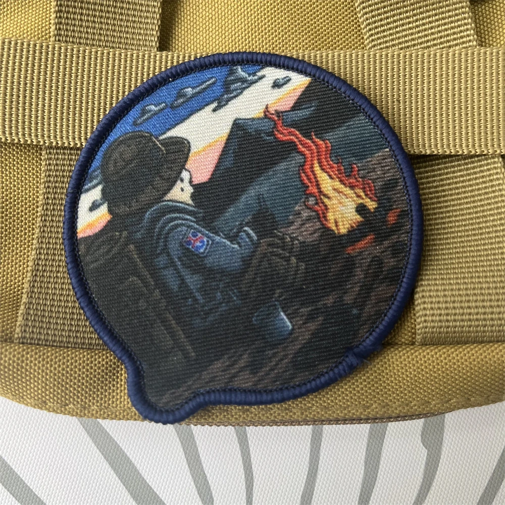 Parche de insignia de moral táctica Take A Break, brazalete militar, parches de gancho y bucle impresos para pegatina de mochila