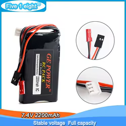 Batería LiPo 7,4V 2200mAh 8C para transmisor Futaba – Recargable profesional