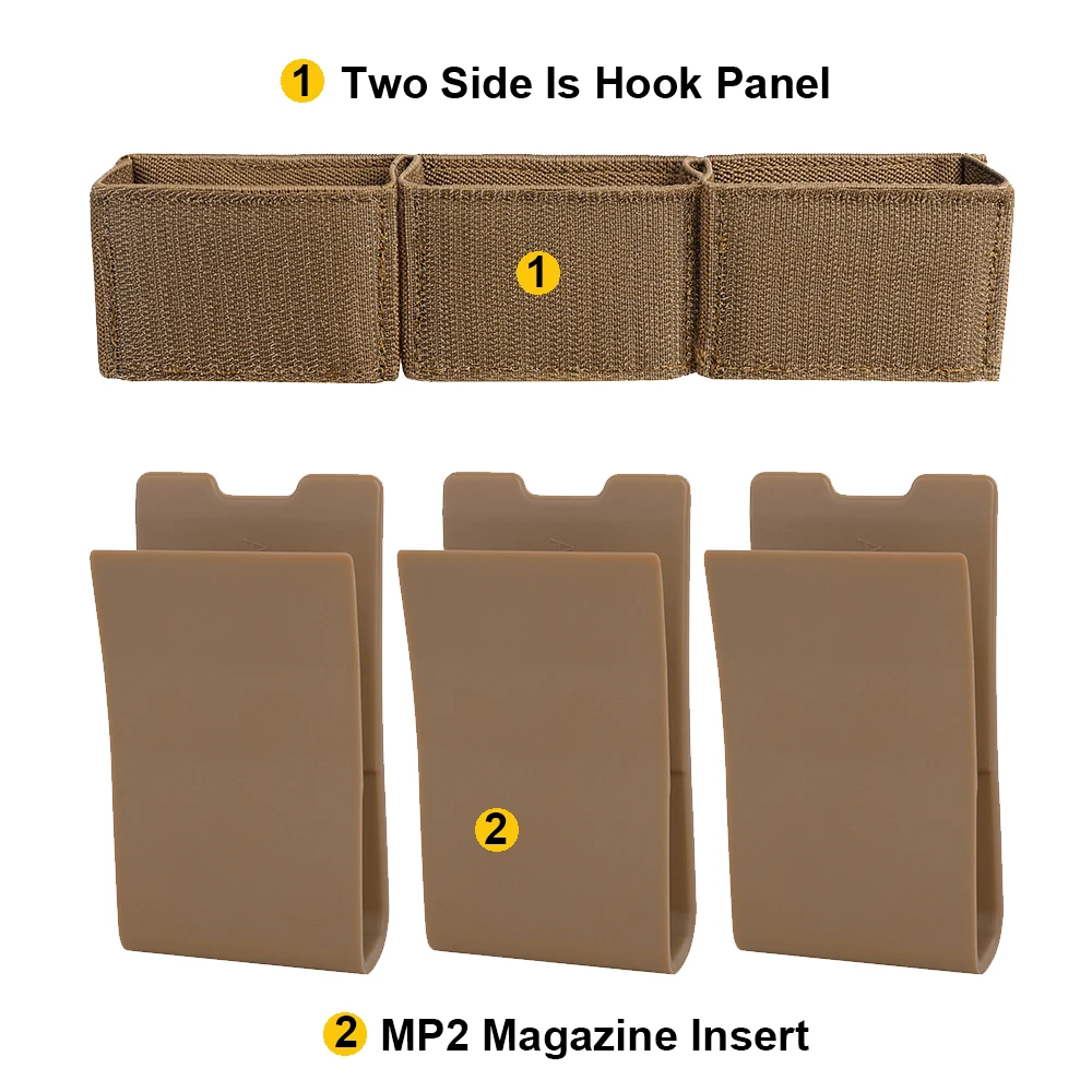 KRYDEX táctico elástico 5,56 Triple Mag insertar 7,62 bolsa de revista para plataforma de pecho D3CR FCPC portador de placa chaleco cartel canguro - imagen 4